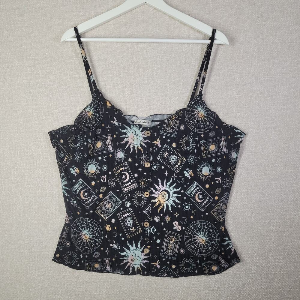 Derek Heart Celestial Tank Top - Plus Size 3X